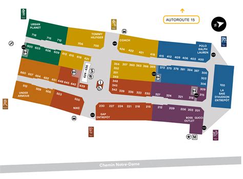 mirabel outlet map